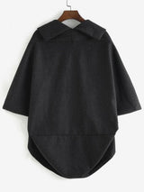 Open Front Tunic Cape Coat - INS | Online Fashion Free Shipping Clothing, Dresses, Tops, Shoes