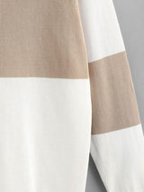 Openwork Colorblock Sweater - INS | Online Fashion Free Shipping Clothing, Dresses, Tops, Shoes
