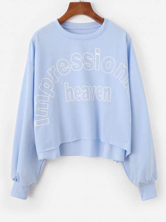 Oversized Impressionism Heaven Graphic Sweatshirt - INS | Online Fashion Free Shipping Clothing, Dresses, Tops, Shoes