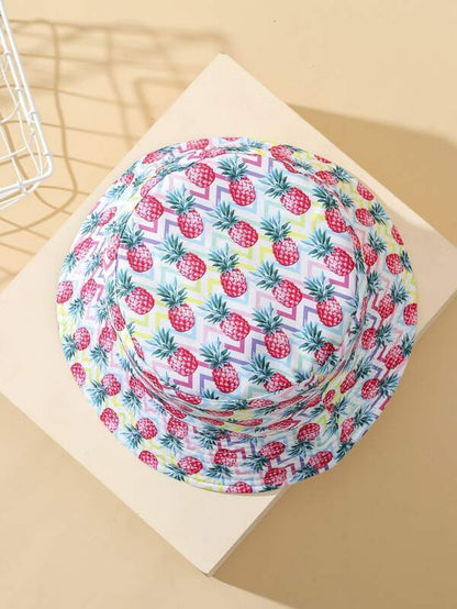 Pineapple Print Bucket Hat - LuckyFash™