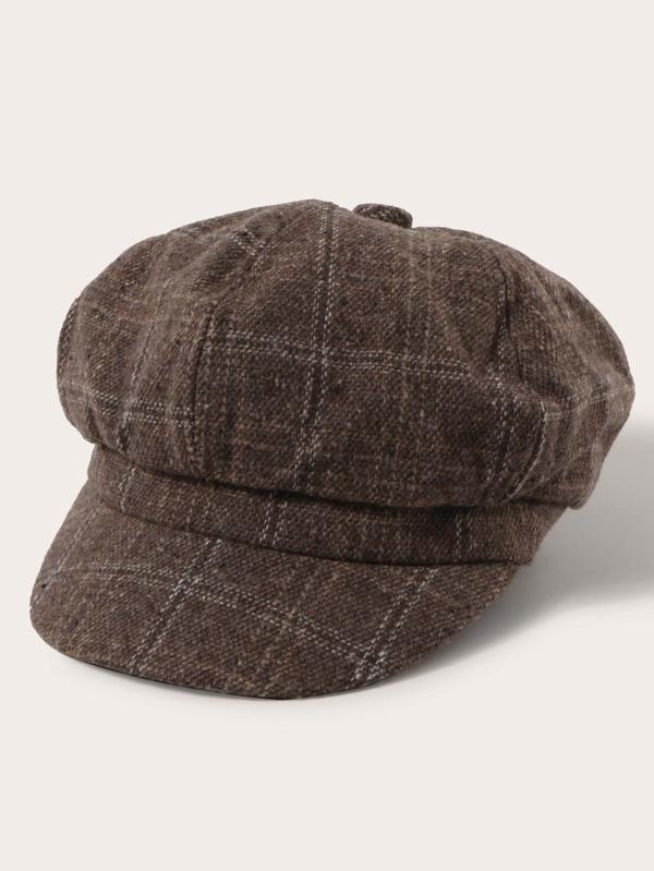 Plaid Baker Boy Hat - LuckyFash™