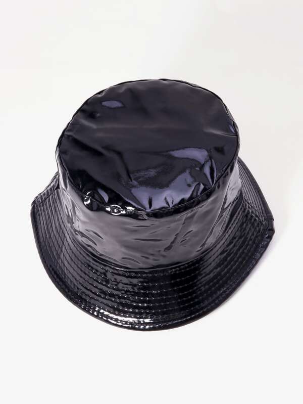 Plain PU Bucket Hat - LuckyFash™