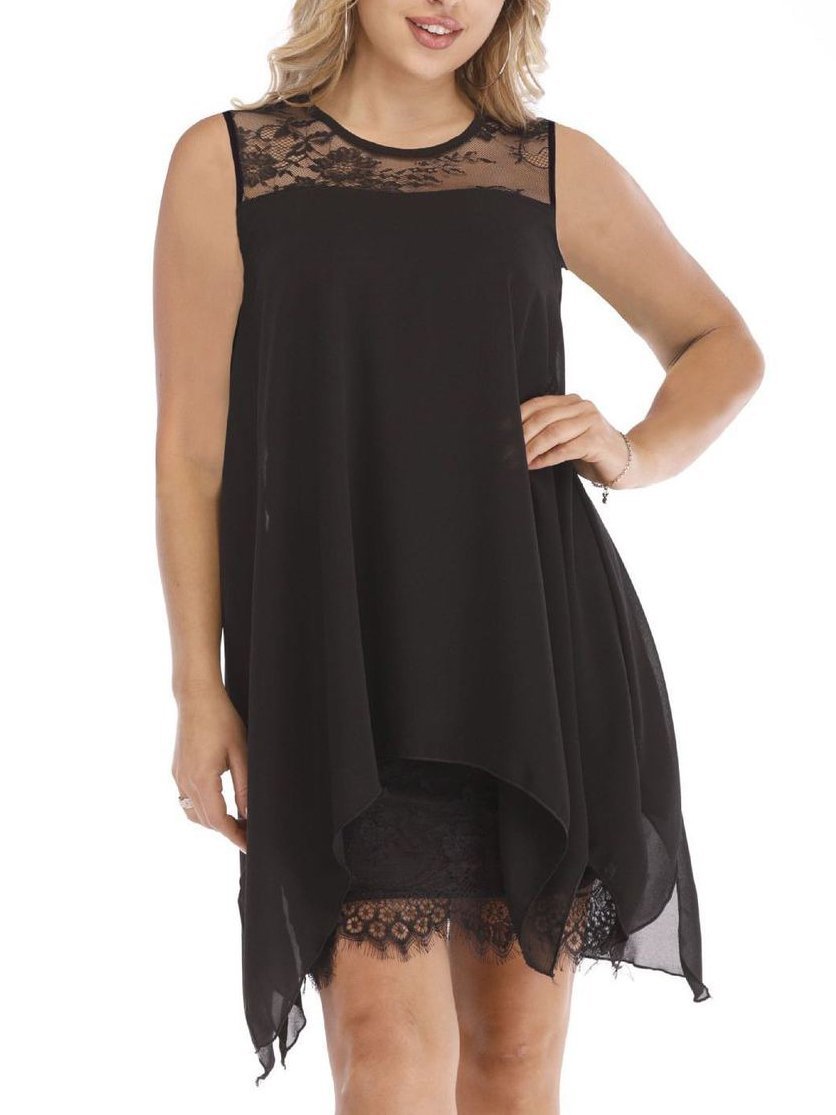Plus Size Lace Dress For Wome - Dresses - INS | Online Fashion Free Shipping Clothing, Dresses, Tops, Shoes - 2XL - 3XL - 4XL