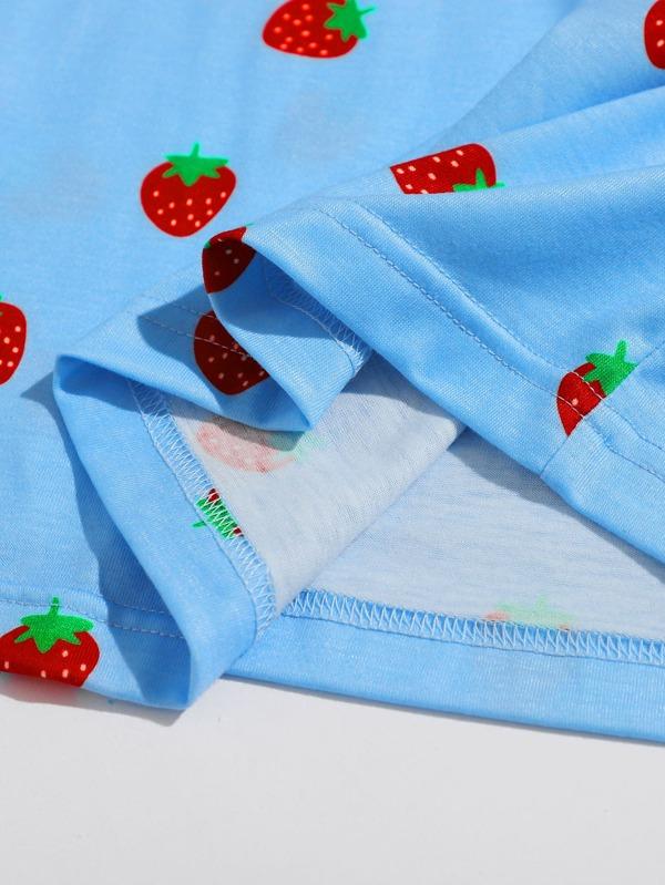 Plus Strawberry Print Cami Top - INS | Online Fashion Free Shipping Clothing, Dresses, Tops, Shoes