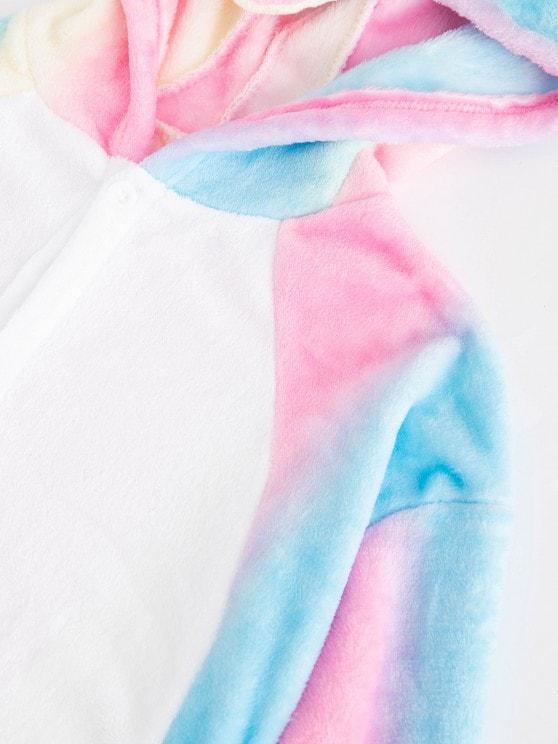 Plush Button Through Pocket Rainbow Unicorn Costume Pajama Onesie - INS | Online Fashion Free Shipping Clothing, Dresses, Tops, Shoes