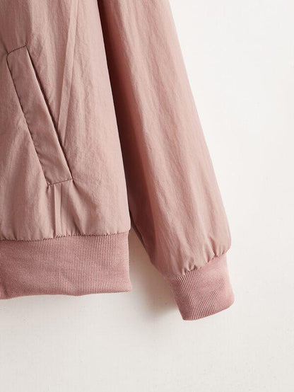 Pocket Patched Zip Up Bomber Jacket - INS | Online Fashion Free Shipping Clothing, Dresses, Tops, Shoes