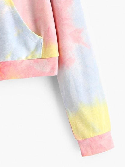 Pockets Zip Up Tie Dye Hoodie - INS | Online Fashion Free Shipping Clothing, Dresses, Tops, Shoes