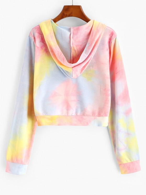 Pockets Zip Up Tie Dye Hoodie - INS | Online Fashion Free Shipping Clothing, Dresses, Tops, Shoes