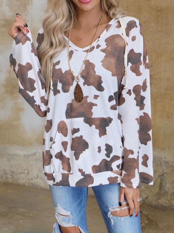 Printed Long-sleeved Casual All-match T-shirt - T-shirts - INS | Online Fashion Free Shipping Clothing, Dresses, Tops, Shoes - 20-30 - 28/06/2021 - color-white