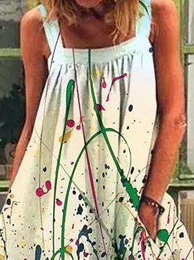 Printed Loose Strap Wide-leg Jumpsuit - Jumpsuit & Rompers - INS | Online Fashion Free Shipping Clothing, Dresses, Tops, Shoes - 17/06/2021 - 30-40 - Bottoms