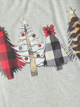 Raglan Sleeve Plaid Christmas Tree Sweatshirt - INS | Online Fashion Free Shipping Clothing, Dresses, Tops, Shoes