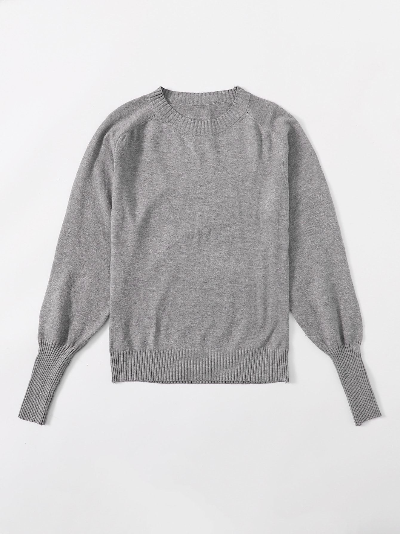 Raglan Sleeve Solid Sweater - INS | Online Fashion Free Shipping Clothing, Dresses, Tops, Shoes