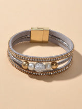 Rhinestone Decor Layered Bracelet - LuckyFash™