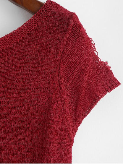 Ripped Knit Top - INS | Online Fashion Free Shipping Clothing, Dresses, Tops, Shoes