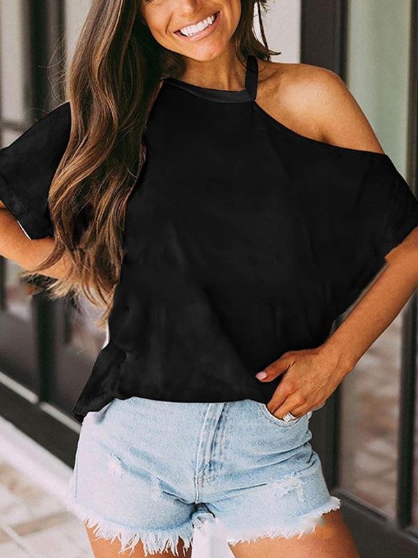 Short Sleeve Charming Off-shoulder Blouse - Blouses - INS | Online Fashion Free Shipping Clothing, Dresses, Tops, Shoes - 14/05/2021 - 140521 - Category_Blouses