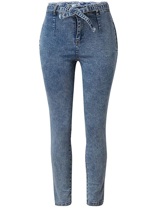Skinny Jeans Denim Casual Pies Slim Fit Jeans - Jeans - INS | Online Fashion Free Shipping Clothing, Dresses, Tops, Shoes - 15/03/2021 - 2XL - 3XL
