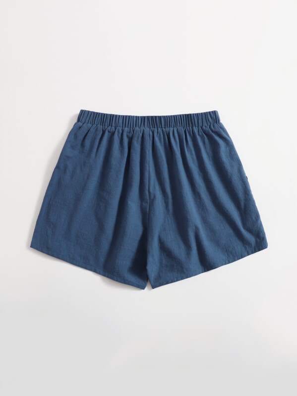 Slant Pocket Knot Waist Shorts - INS | Online Fashion Free Shipping Clothing, Dresses, Tops, Shoes