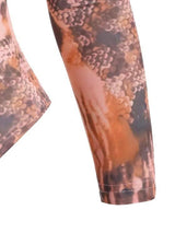 Snakeskin Leopard Mock Neck Bodysuit - INS | Online Fashion Free Shipping Clothing, Dresses, Tops, Shoes
