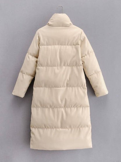 Snap Button Front Puffer Coat - INS | Online Fashion Free Shipping Clothing, Dresses, Tops, Shoes