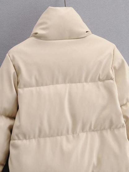 Snap Button Front Puffer Coat - INS | Online Fashion Free Shipping Clothing, Dresses, Tops, Shoes