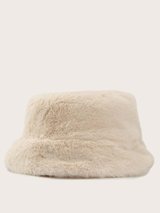 Solid Fluffy Bucket Hat - LuckyFash™