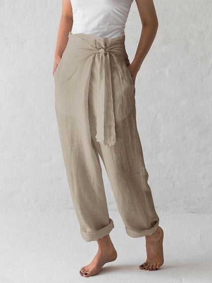 Solid High-waist Pleated Trousers Casual Pants - Pants - INS | Online Fashion Free Shipping Clothing, Dresses, Tops, Shoes - 12/07/2021 - 20-30 - Bottoms