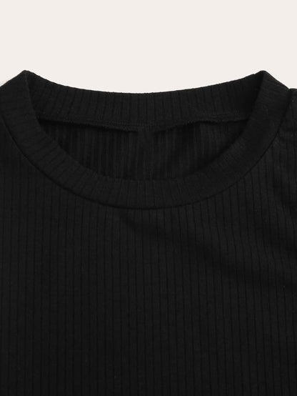 Solid Ribbed Cropped Tank Top - INS | Online Fashion Free Shipping Clothing, Dresses, Tops, Shoes