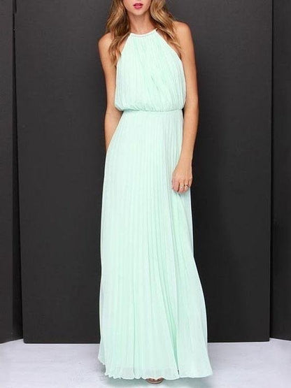 Solid Sleeveless Off-shoulder Dress - Maxi Dresses - INS | Online Fashion Free Shipping Clothing, Dresses, Tops, Shoes - 10-20 - 21/07/2021 - color-black