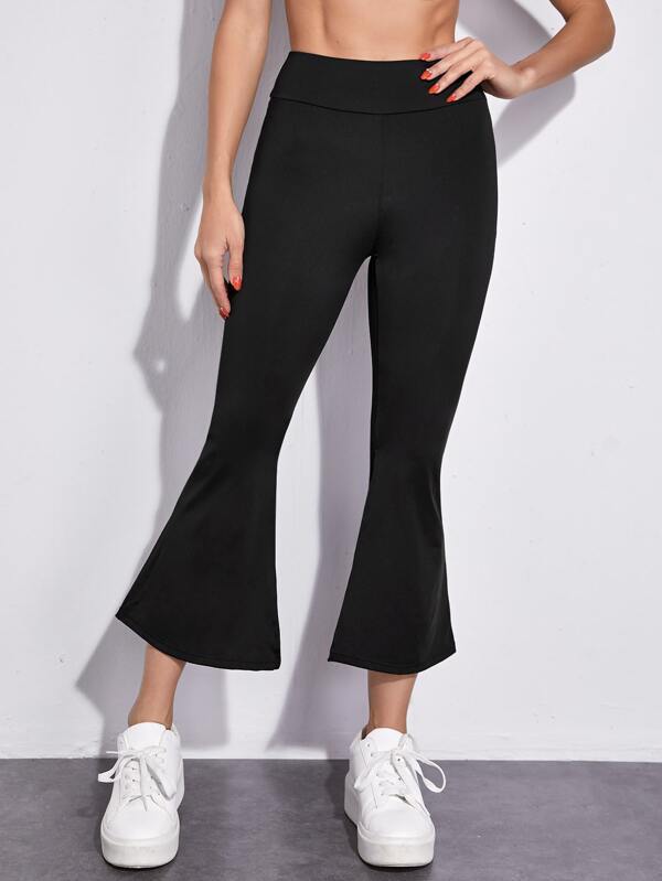 Solid Split Flare Sports Pants - INS | Online Fashion Free Shipping Clothing, Dresses, Tops, Shoes