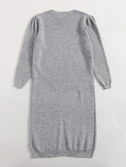 Split Hem Solid Sweater Dress - INS | Online Fashion Free Shipping Clothing, Dresses, Tops, Shoes