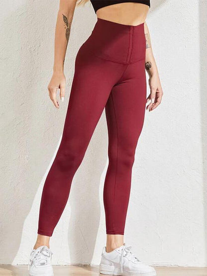Stretch Waist Cincher Leggings - Leggings - INS | Online Fashion Free Shipping Clothing, Dresses, Tops, Shoes - 02/25/2021 - Autumn - Color_Blue