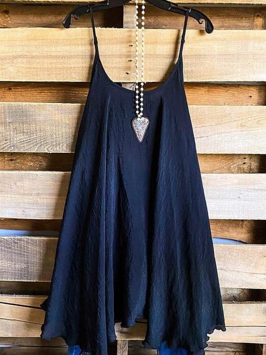 STYLING SPAGHETTI STRAP DRESS/EXTENDER - BLACK - INS | Online Fashion Free Shipping Clothing, Dresses, Tops, Shoes