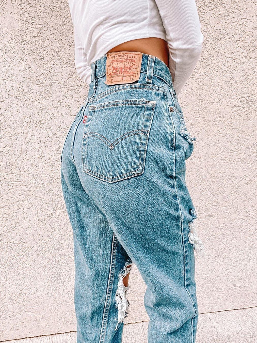 Summer Fashion Ripped Denim Trousers - Jeans - INS | Online Fashion Free Shipping Clothing, Dresses, Tops, Shoes - 10/05/2021 - Color_Blue - DEN210510157