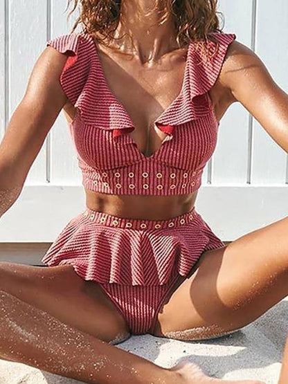 Summer Ruffled Style Bubble Swimsuit - Swimsuits - INS | Online Fashion Free Shipping Clothing, Dresses, Tops, Shoes - 06/04/2021 - AMZ - L