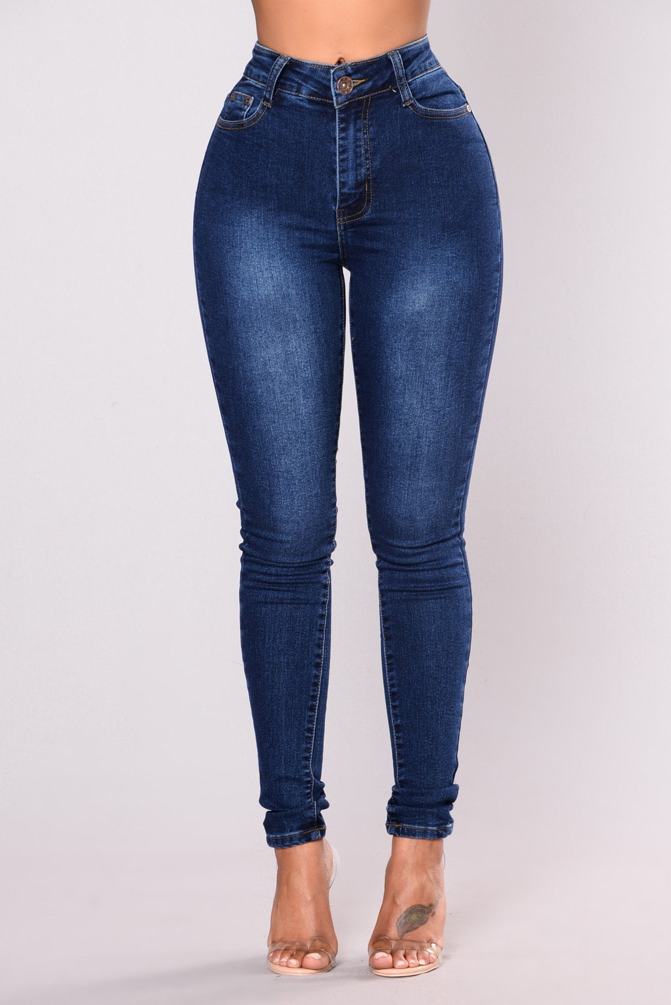 Supernatural High Rise Jeans - Dark Wash - Jeans - INS | Online Fashion Free Shipping Clothing, Dresses, Tops, Shoes - 5stars - Back 06-23-18 - Back in Stock