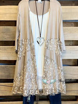 SWEET SMILES LACE CARDIGAN - MOCHA - INS | Online Fashion Free Shipping Clothing, Dresses, Tops, Shoes