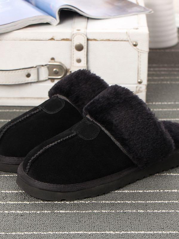 Sydney Water Resistant Genuine Shearling Scuff Slipper - Shoes - INS | Online Fashion Free Shipping Clothing, Dresses, Tops, Shoes - 03/01/2021 - Black， Brown - Casual