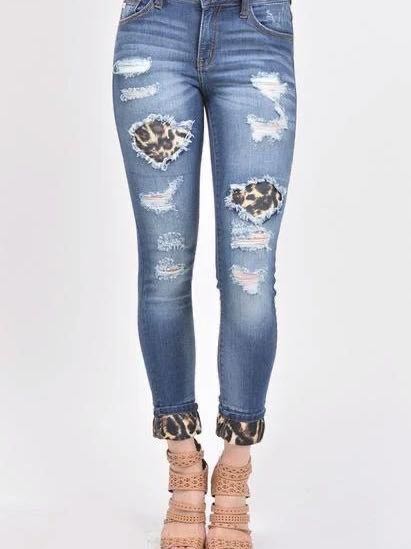 THAT CAT WALK DENIM - LEOPARD - INS | Online Fashion Free Shipping Clothing, Dresses, Tops, Shoes