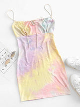 Tie Dye Bodycon Dress - INS | Online Fashion Free Shipping Clothing, Dresses, Tops, Shoes
