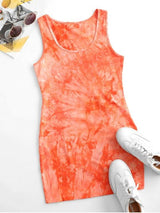 Tie Dye Bodycon Tank Dress - INS | Online Fashion Free Shipping Clothing, Dresses, Tops, Shoes