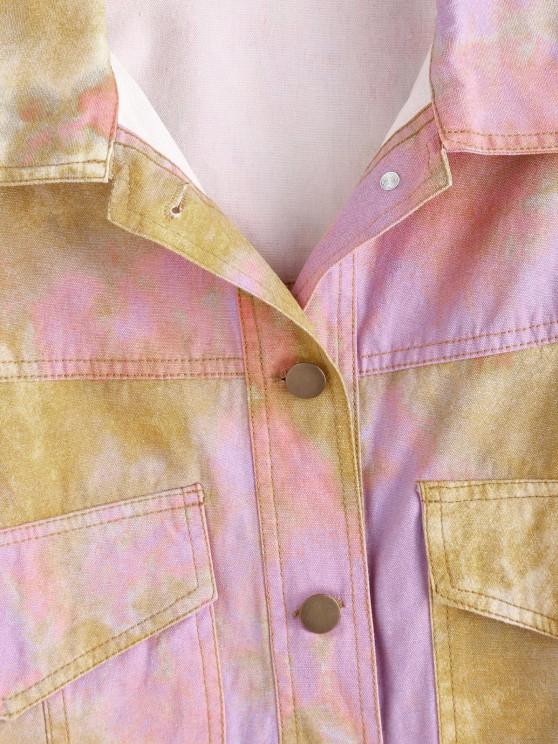 Tie Dye Button Up Cargo Jacket - INS | Online Fashion Free Shipping Clothing, Dresses, Tops, Shoes