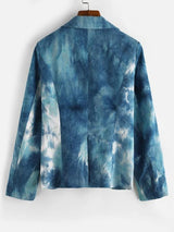Tie Dye Corduroy Shoulder Pad Blazer - INS | Online Fashion Free Shipping Clothing, Dresses, Tops, Shoes