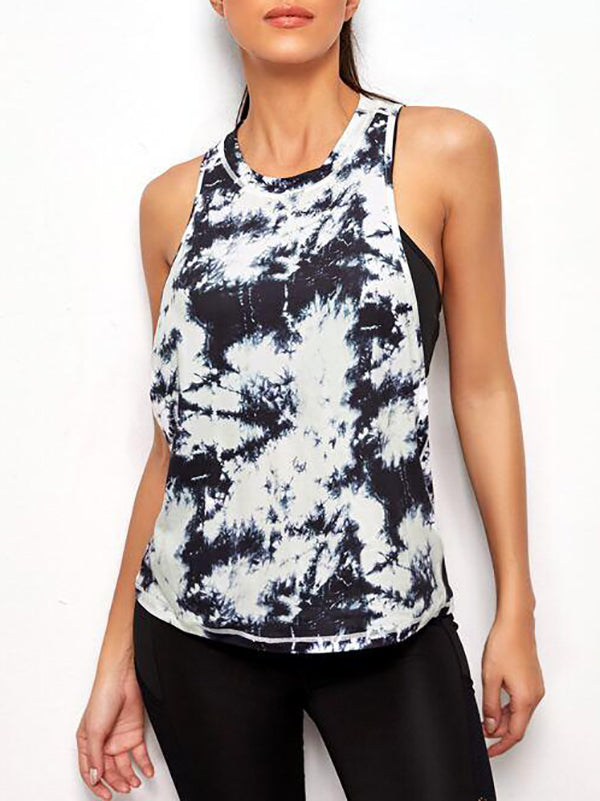 Tie Dye Drop Armhole Tank Top