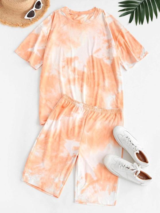 Tie Dye Lounge Casual Two Piece Set - INS | Online Fashion Free Shipping Clothing, Dresses, Tops, Shoes