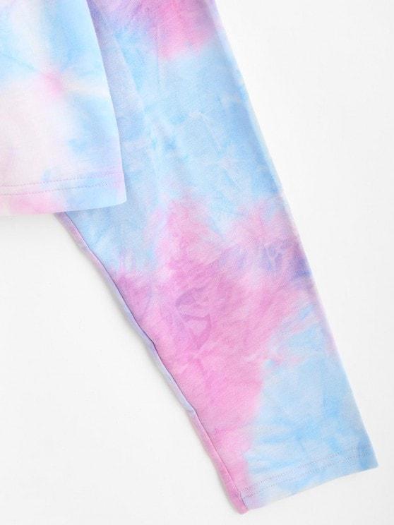 Tie Dye Print Butterfly Embroidered Sweatshirt - INS | Online Fashion Free Shipping Clothing, Dresses, Tops, Shoes