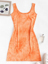 Tie Dye Slinky Tank Dress - INS | Online Fashion Free Shipping Clothing, Dresses, Tops, Shoes