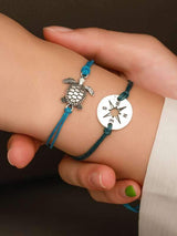 Tortoise & Compass Decor Bracelet - LuckyFash™