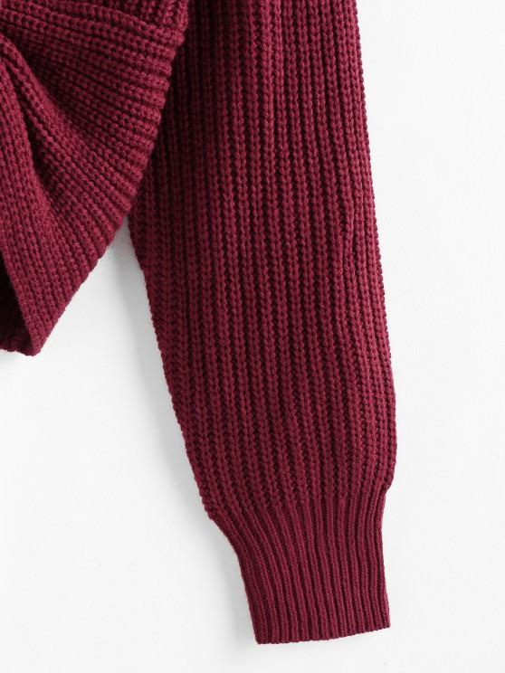 Twisted V Neck Jumper Sweater - INS | Online Fashion Free Shipping Clothing, Dresses, Tops, Shoes