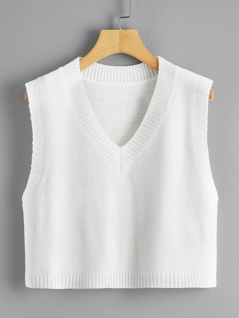 V-neck Classic Sweater Vest - INS | Online Fashion Free Shipping Clothing, Dresses, Tops, Shoes