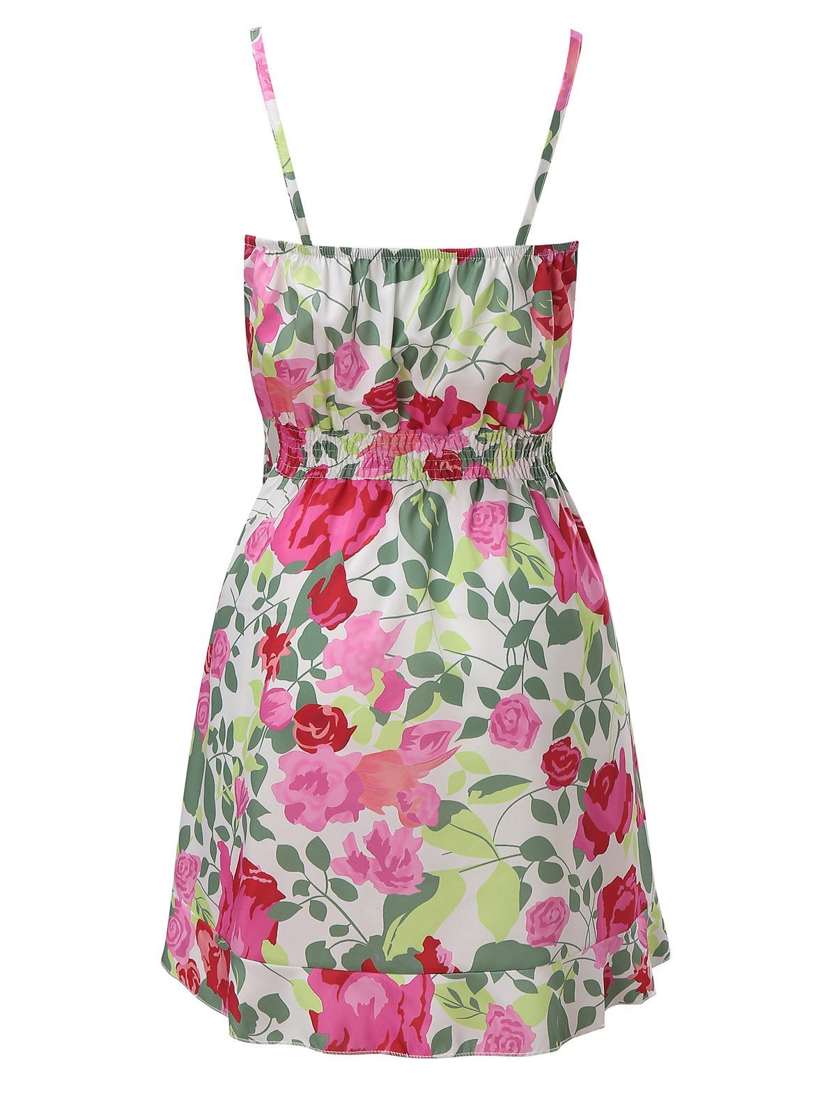 V-Neck Sleeveless Floral Print Suspender Dress - Mini Dresses - INS | Online Fashion Free Shipping Clothing, Dresses, Tops, Shoes - 20-30 - 22/07/2021 - Category_Mini Dresses